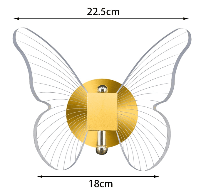 Luminária de Mesa LED para Quarto/Sala Borboleta - Decoração