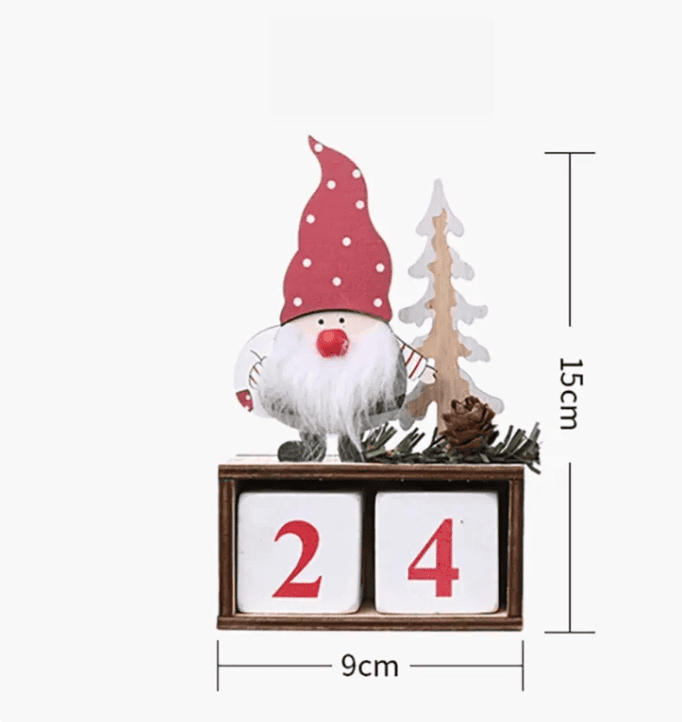 Calendário do Advento de Natal - Decoração Natalina de Mesa