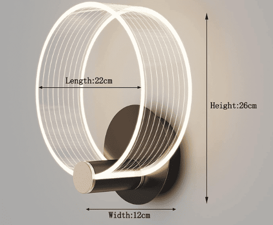 Luminárias de Parede de Acrílico LED para Sala/Quarto - Decoração